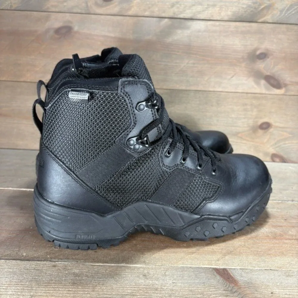 danner scorch side zip mens size 9.5 boots comfort black military comfort shoes